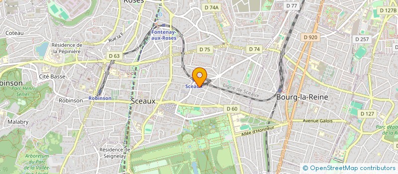 localisation de l'entreprise SCI BERNELLE à SCEAUX