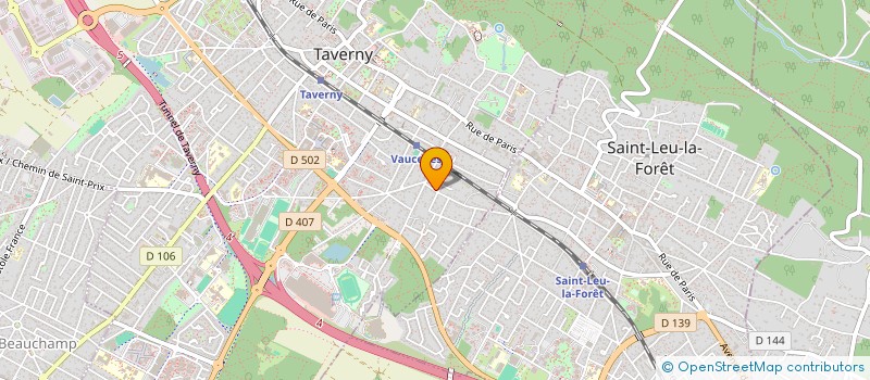 localisation de l'entreprise SCI BERNERON-DUVAL  TAVERNY