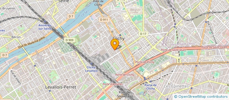 localisation de l'entreprise SCI BERNESSARD à CLICHY