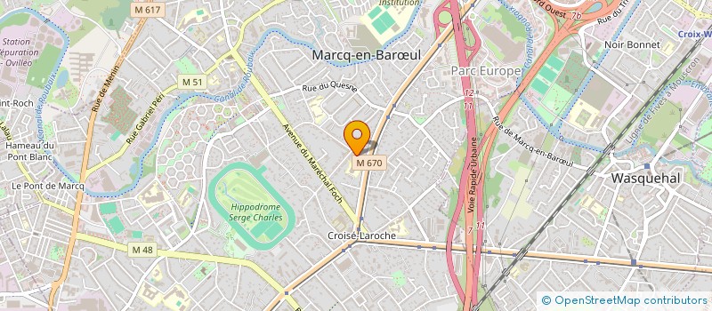 localisation de l'entreprise SCI BERNET à MARCQ-EN-BARŒUL