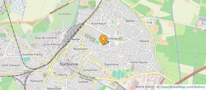 localisation de l'entreprise SCI BERNET & FILLES à NARBONNE