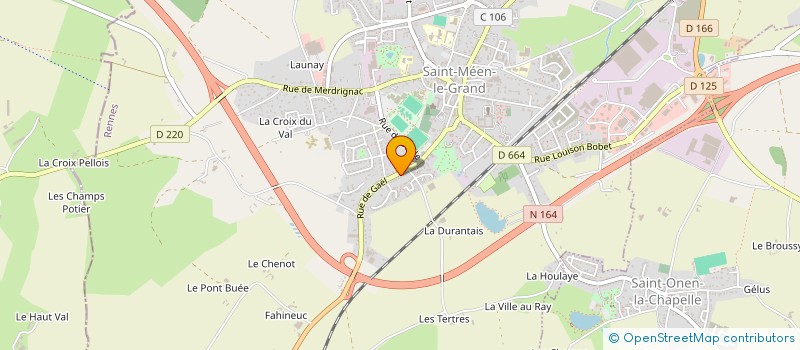 localisation de l'entreprise SCI BERNI  SAINT-MEEN-LE-GRAND