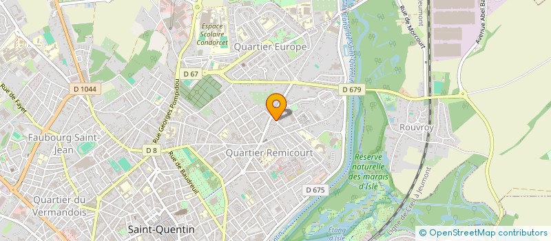 localisation de l'entreprise SCI BERNICK II à SAINT-QUENTIN