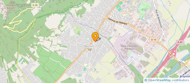 localisation de l'entreprise SCI BERNIN 38  BERNIN