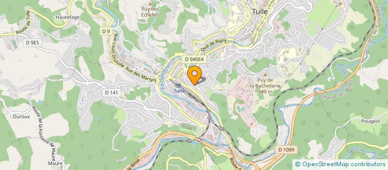 localisation de l'entreprise SCI BERNIQUE  TULLE