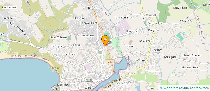 localisation de l'entreprise SCI BERNIQUE  GUILVINEC