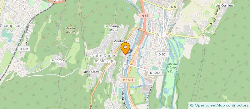 localisation de l'entreprise SCI BERNO BRUVINY  NOTRE-DAME-DE-MESAGE