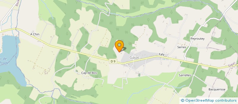 localisation de l'entreprise SCI BERNOTY  GAJAC