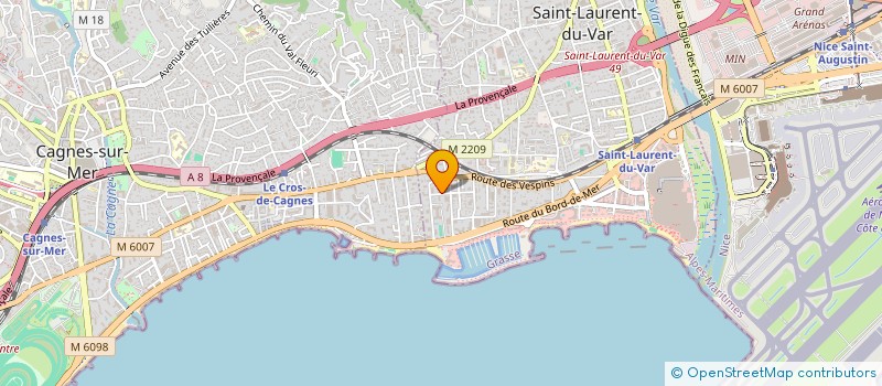 localisation de l'entreprise SCI BEROLA à SAINT-LAURENT-DU-VAR
