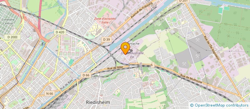 localisation de l'entreprise SCI BEROM  RIEDISHEIM