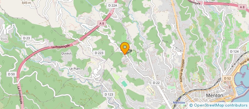 localisation de l'entreprise SCI BERRAMOS à MENTON