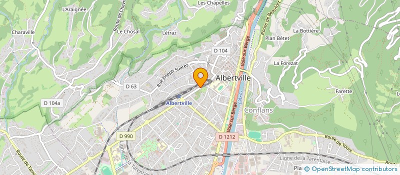 localisation de l'entreprise SCI BERRIAT  ALBERTVILLE