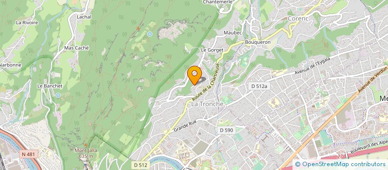 localisation de l'entreprise SCI BERRIAT INVEST  LA TRONCHE