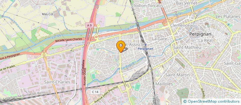 localisation de l'entreprise SCI BERRIC  PERPIGNAN