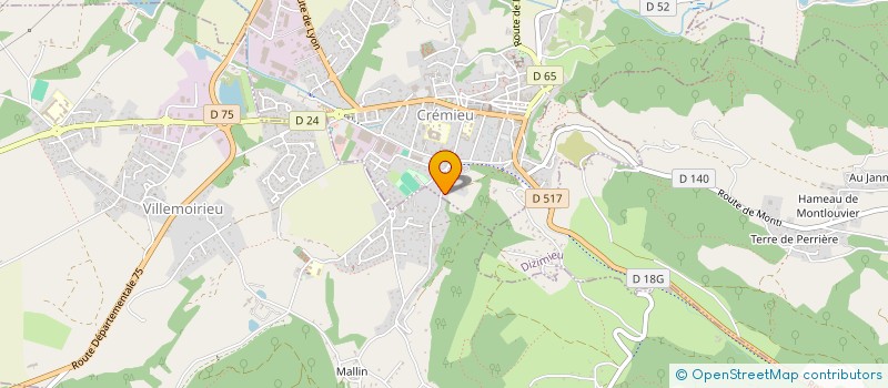 localisation de l'entreprise SCI BERRIER FRERES  CREMIEU