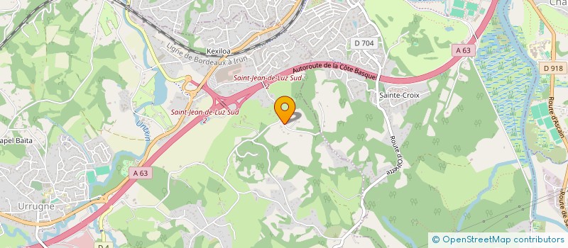 localisation de l'entreprise SCI BERRUETA  URRUGNE