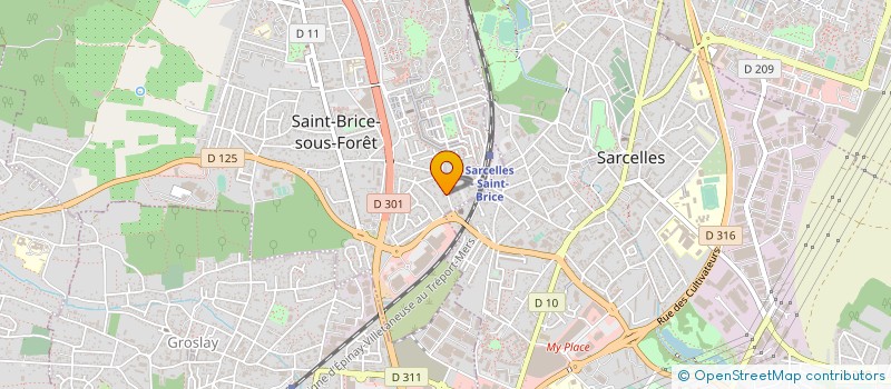 localisation de l'entreprise SCI BERRURIER MARIANO à SAINT-BRICE-SOUS-FORET