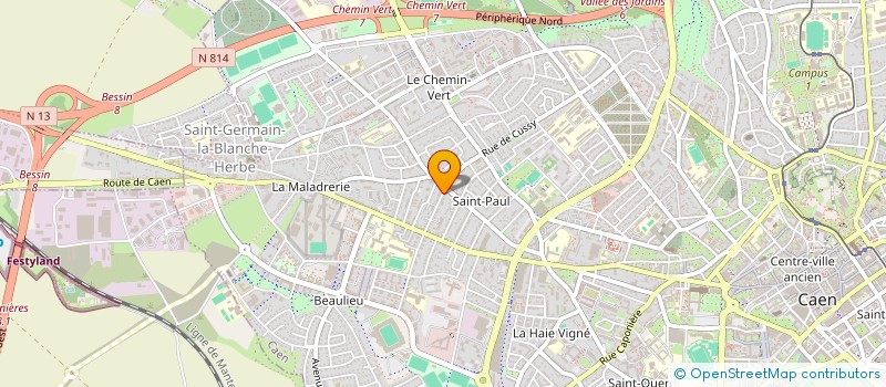 localisation de l'entreprise SCI BERRY BERRY  CAEN