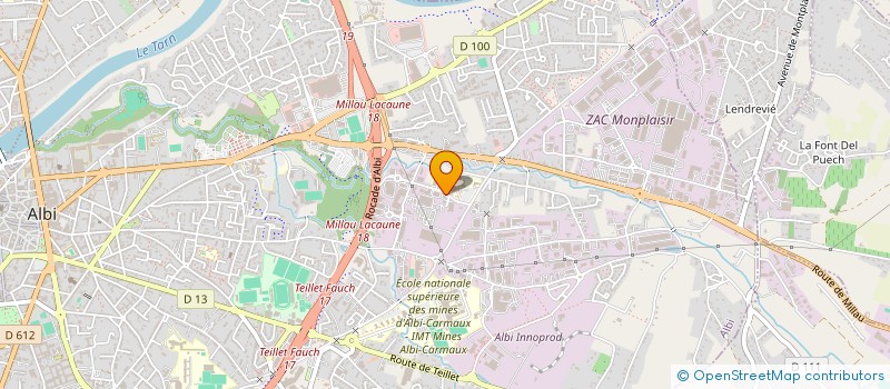 localisation de l'entreprise SCI BERSCI à ALBI