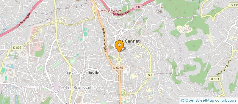 localisation de l'entreprise SCI BERSII à LE CANNET