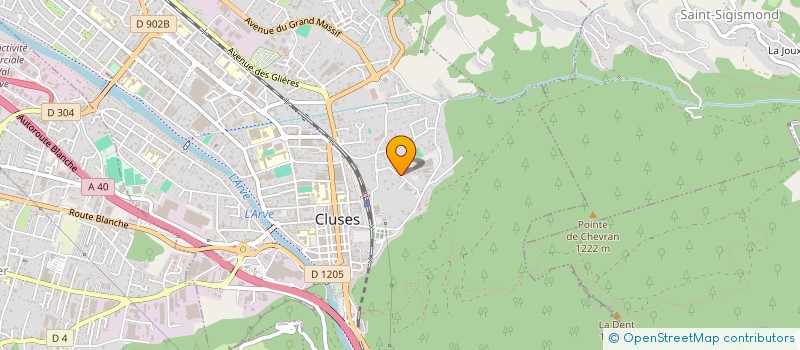 localisation de l'entreprise SCI BERSOC  CLUSES