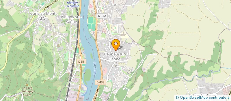 localisation de l'entreprise SCI BERSTE  FLEURIEU-SUR-SAONE