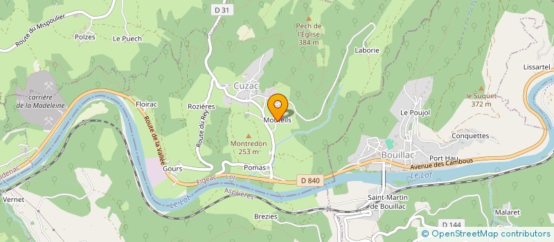 localisation de l'entreprise SCI BERSY  CUZAC