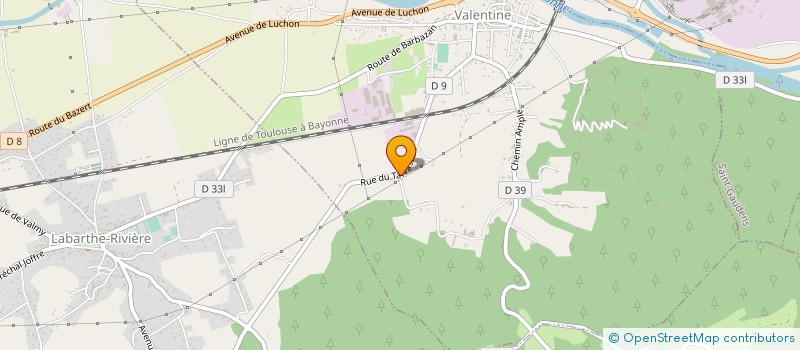 localisation de l'entreprise SCI BERTAUD-CHARPENTIER  SAINT-GAUDENS