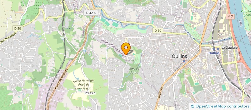 localisation de l'entreprise SCI BERTAUX  OULLINS-PIERRE-BENITE