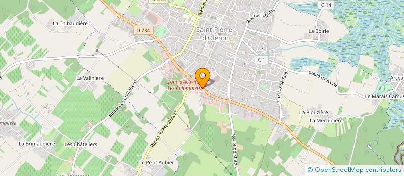 localisation de l'entreprise SCI BERTEAUD RIBOT  SAINT-PIERRE-D'OLERON