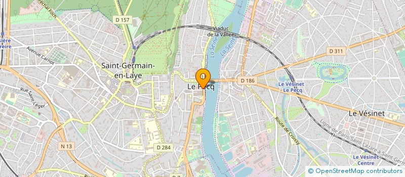 localisation de l'entreprise SCI BERTEAUX SPEICHER  LE PECQ