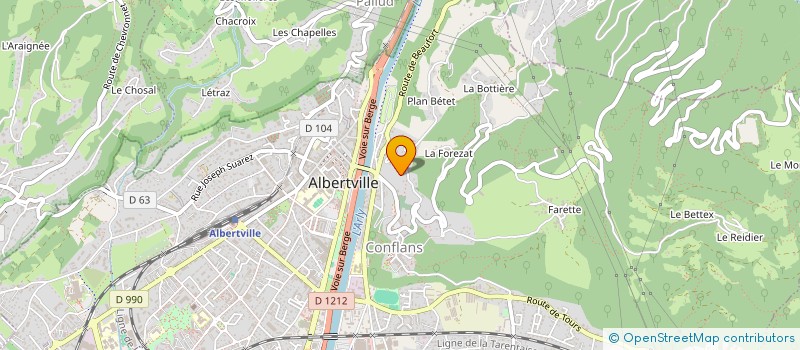 localisation de l'entreprise SCI BERTHALE  ALBERTVILLE