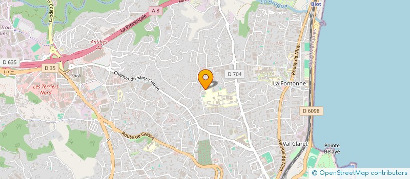 localisation de l'entreprise SCI BERTHE à ANTIBES