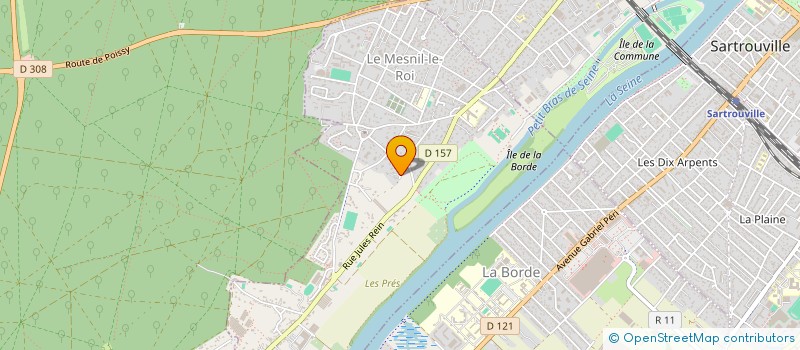 localisation de l'entreprise SCI BERTHE  LE MESNIL-LE-ROI