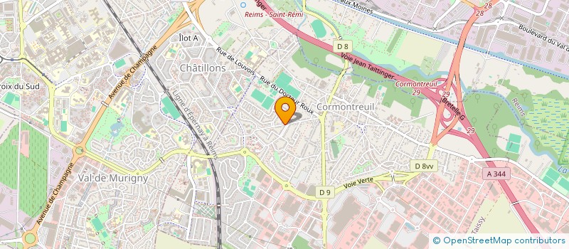 localisation de l'entreprise SCI BERTHELEMY GENAT  CORMONTREUIL