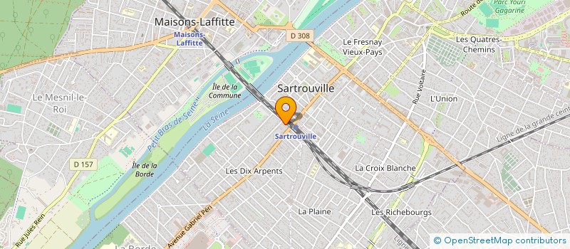 localisation de l'entreprise SCI BERTHELOT  SARTROUVILLE