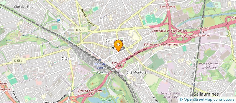 localisation de l'entreprise SCI BERTHELOT  LENS