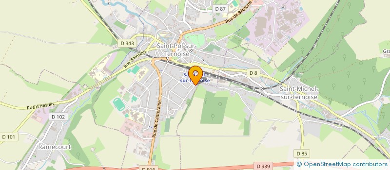 localisation de l'entreprise SCI BERTHELOT  ST-POL-SUR-TERNOISE