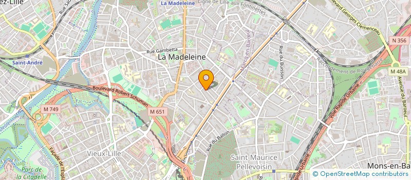 localisation de l'entreprise SCI BERTHELOT à LA MADELEINE