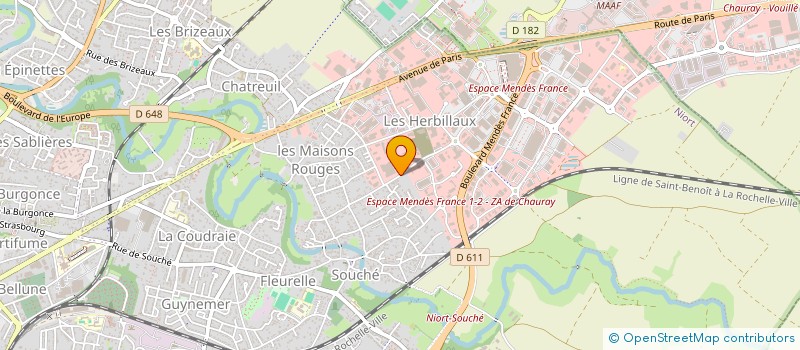 localisation de l'entreprise SCI BERTHELOT  NIORT