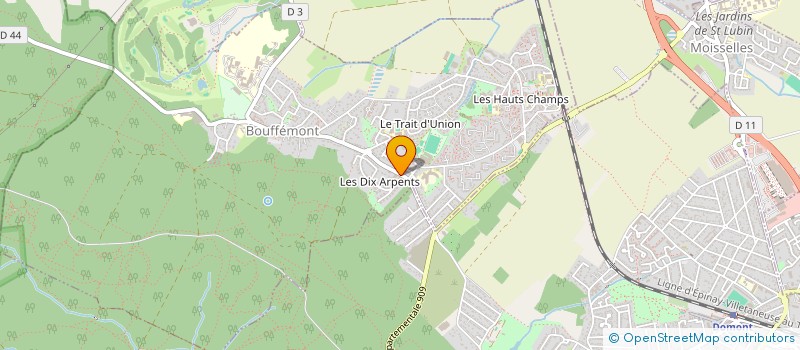 localisation de l'entreprise SCI BERTHELOT  BOUFFEMONT