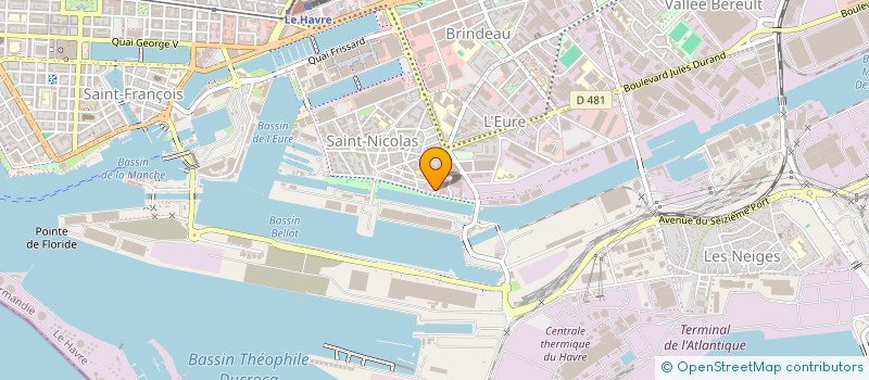 localisation de l'entreprise SCI BERTHELOT à LE HAVRE