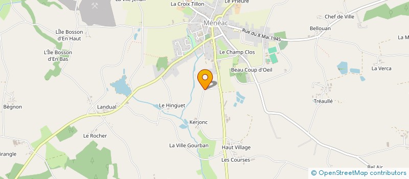 localisation de l'entreprise SCI BERTHELOT  MENEAC