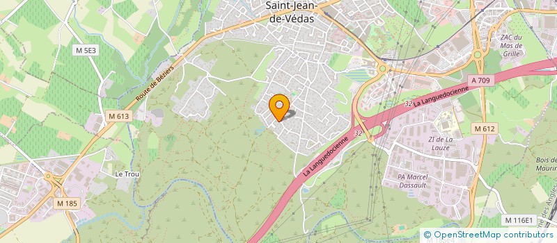 localisation de l'entreprise SCI BERTHELOT BRUGUIERE  SAINT-JEAN-DE-VEDAS