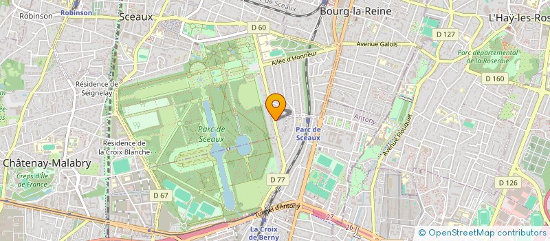 localisation de l'entreprise SCI BERTHELOT DU PLESSIS à SCEAUX