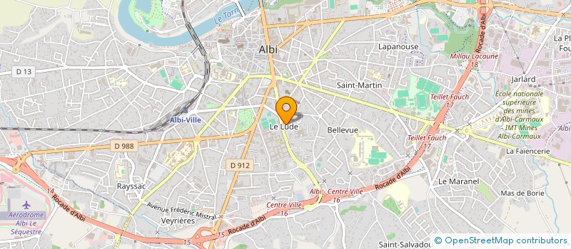 localisation de l'entreprise SCI BERTHES à ALBI