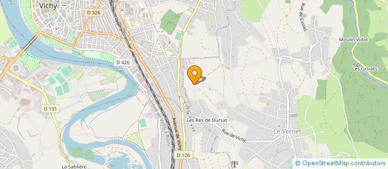 localisation de l'entreprise SCI BERTHET à LE VERNET