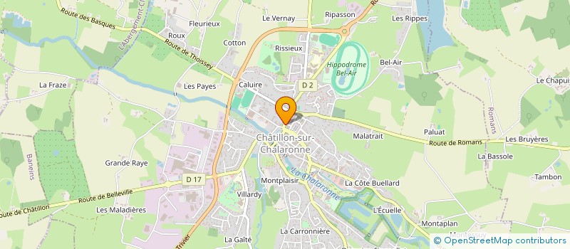 localisation de l'entreprise SCI BERTHET  CHATILLON-SUR-CHALARONNE