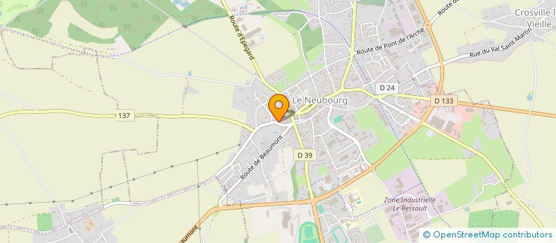 localisation de l'entreprise SCI BERTHET FOUASSIER  LE NEUBOURG