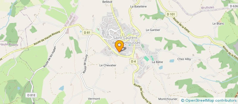 localisation de l'entreprise SCI BERTHET NCL  SAINT-LAURENT-DE-CHAMOUSSET